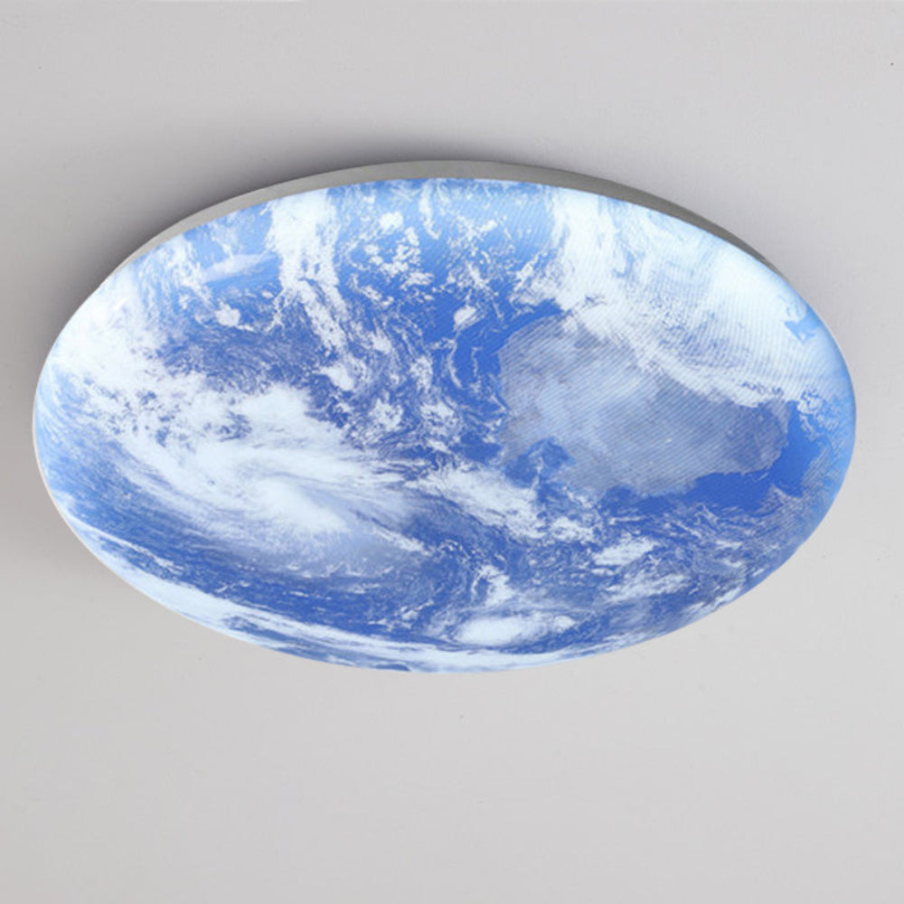 Norvo | Moderne måne-inspirert LED taklampe – myk ambient flush mount