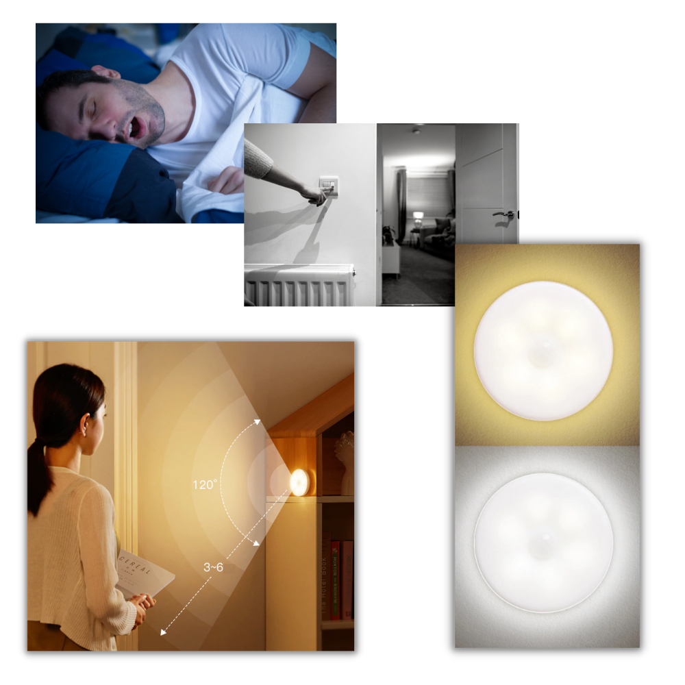 LED-lys med bevegelsessensor