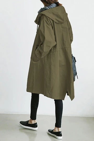 Norvo | Vanntett og vindbestandig trenchcoat for damer med hette