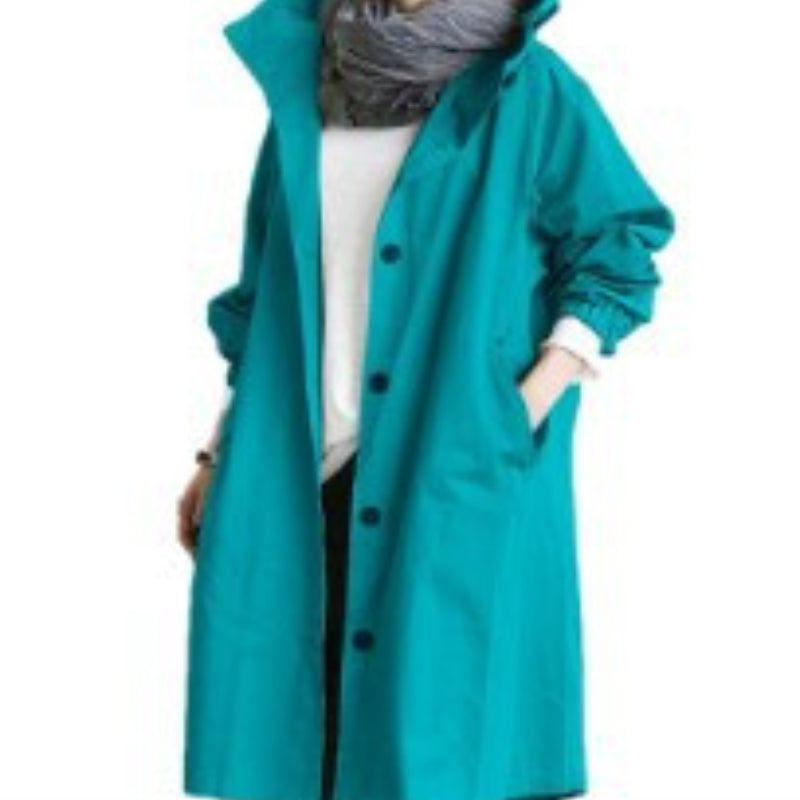 Norvo | Vanntett og vindbestandig trenchcoat for damer med hette