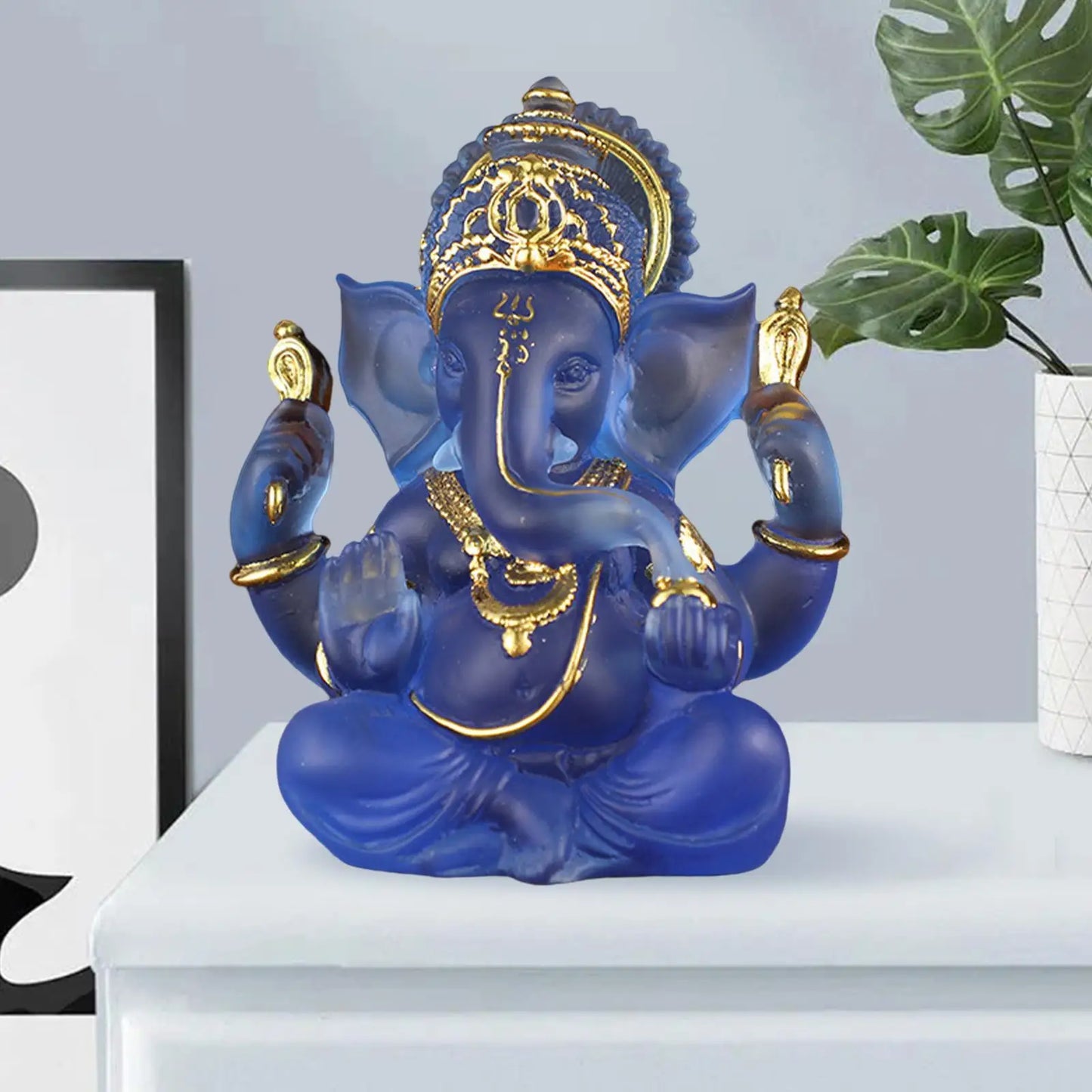Norvo | Sjeldent fargede semi-gjennomsiktige Ganesh-statuer for lykke i hjemmet ditt