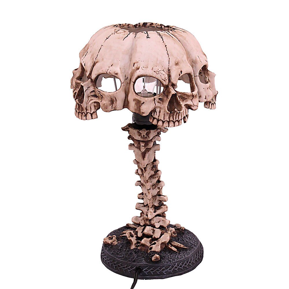 Norvo Luminøse Hodeskalle Nattlys Kreativ Harz Hodeskalle Bordlampe Hjem Kontor Dekor Desktop Ornament Norvo Fest Dekor