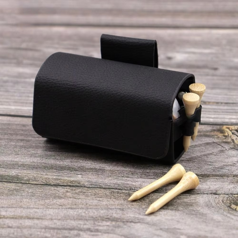 Norvo | PU Lær Golfball Livveske Utendørs Oppbevaringsveske med Klips