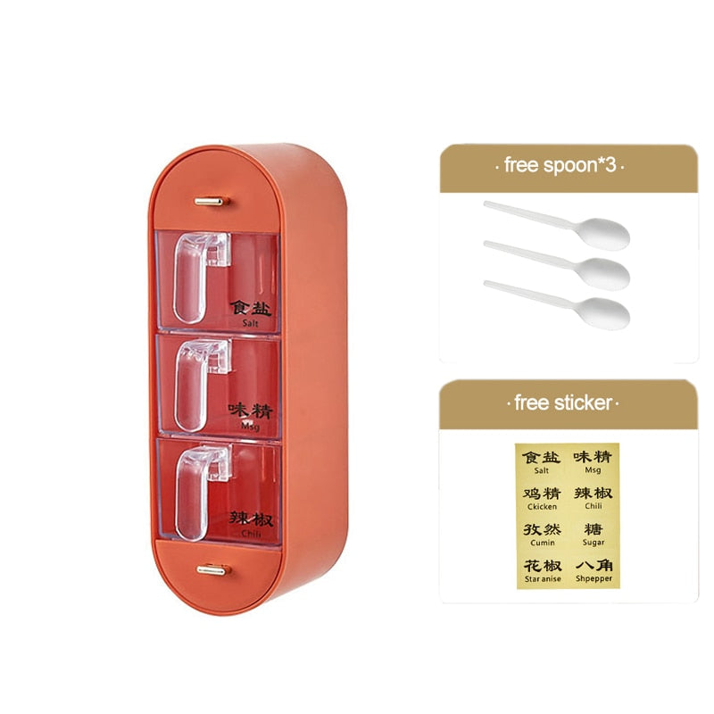 Norvo | Kjøkken Organizer Veggmontert Krydderstasjon