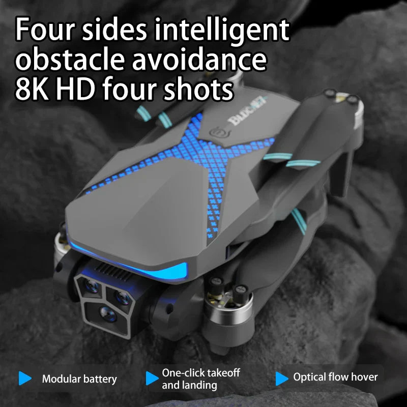 AE7 8K UHD Drone med Dual FPV Kameraer