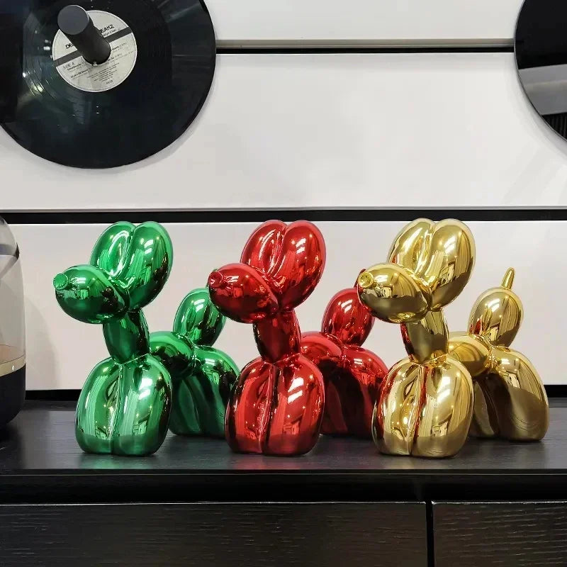 Norvo | Nordisk Ballonghund Skulptur Harpiks Dyreskulptur Kunst Skulpturer og Figurer Håndverk Hjem Innredning Rom Desktop Tilbehør