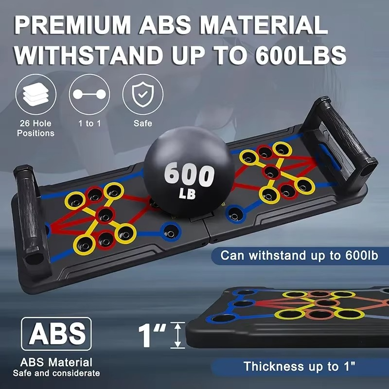 Norvo | Bærbar Sammenleggbar Push Up Brett for Helkropp Hjemmetrening