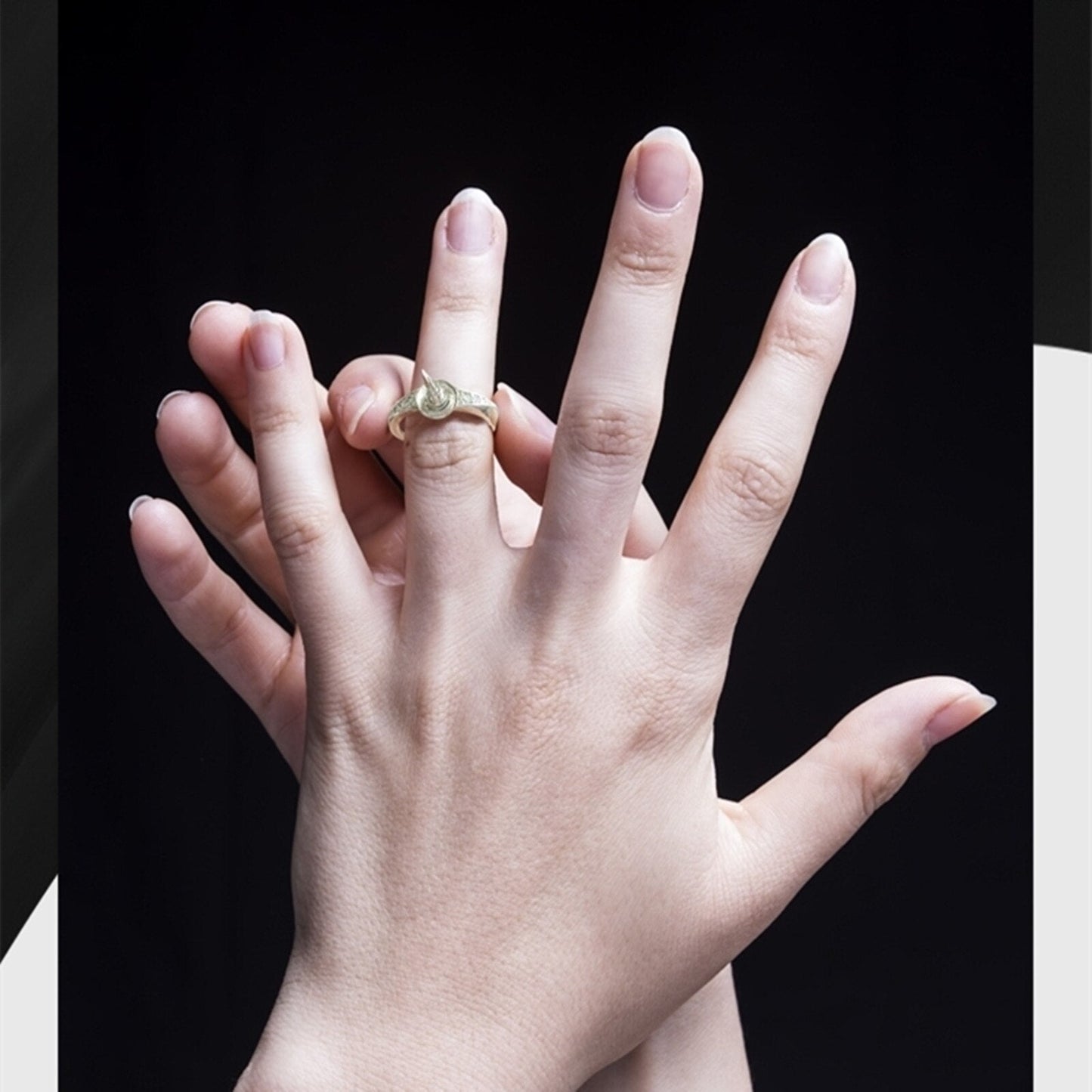 Norvo | Mysterious Black Pearl Hidden Knife Ring