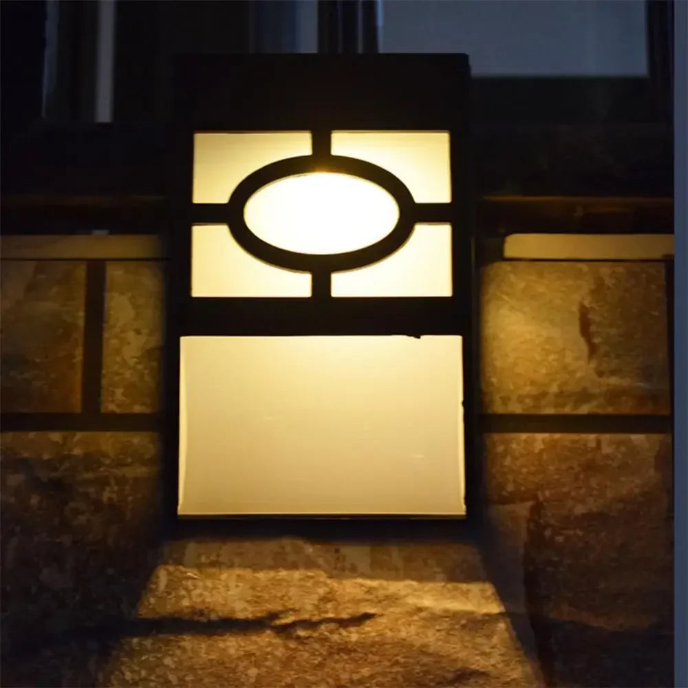 Norvo | Solvegglys med LED – Moderne utendørs belysning for hage og terrasse, vegglamper