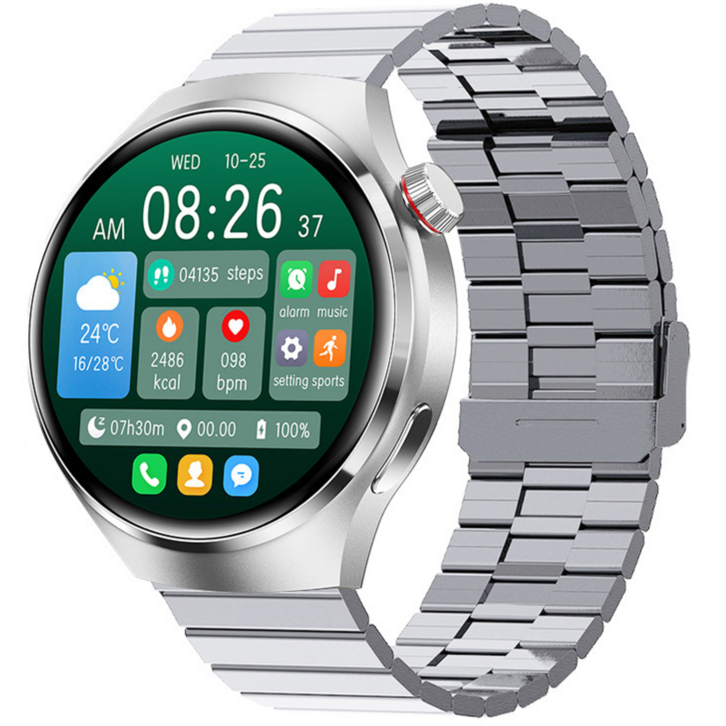 Norvo | Smartklokke: Ideell for Sport, Forretning & Livsstil Ekg, Amoled Hd, Bluetooth, Hjertefrekvens Begrenset Utgave