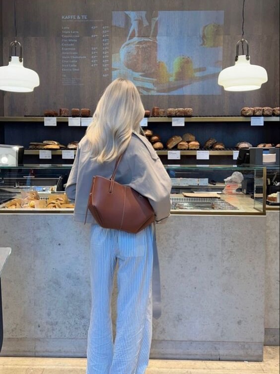 Norvo - Vintage Tote Bag dame | Romslig skulderveske på salg | Lær