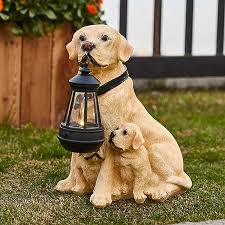 Norvo | Sweet dog statue garden lighting
