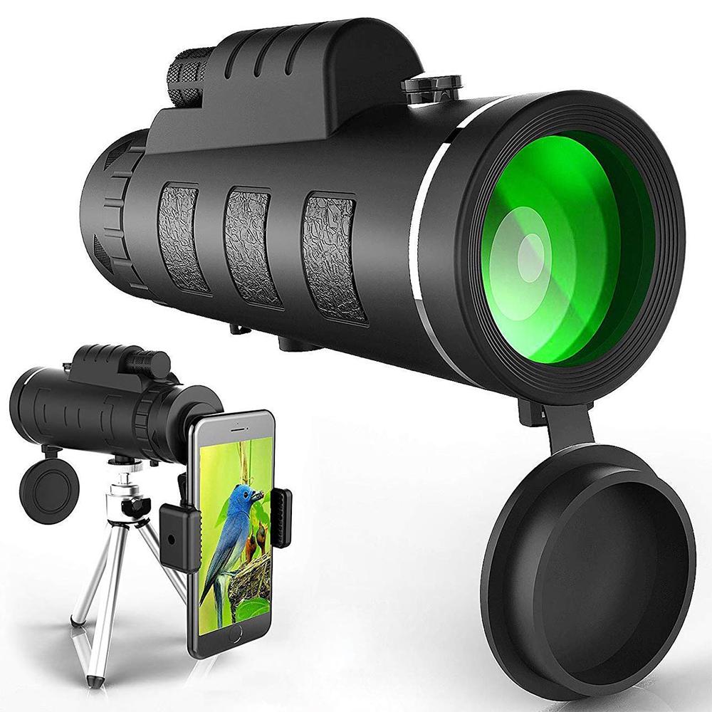 Norvo | Starscope HD Monokular – Høytytende Vanntett Teleskop med Smartphone Holder & Stativ