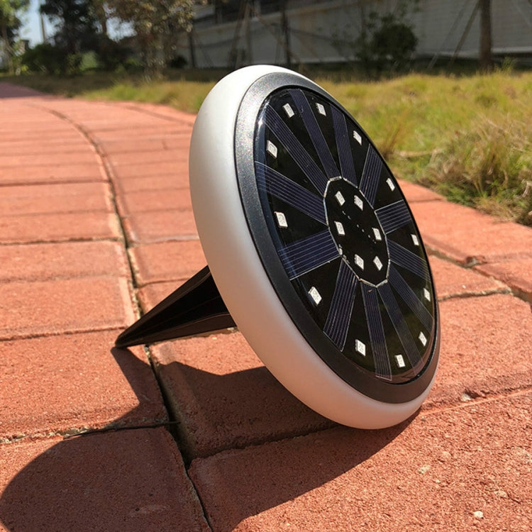 LED sol gravd lampe i rustfritt stål utendørs RGB gress hage lys