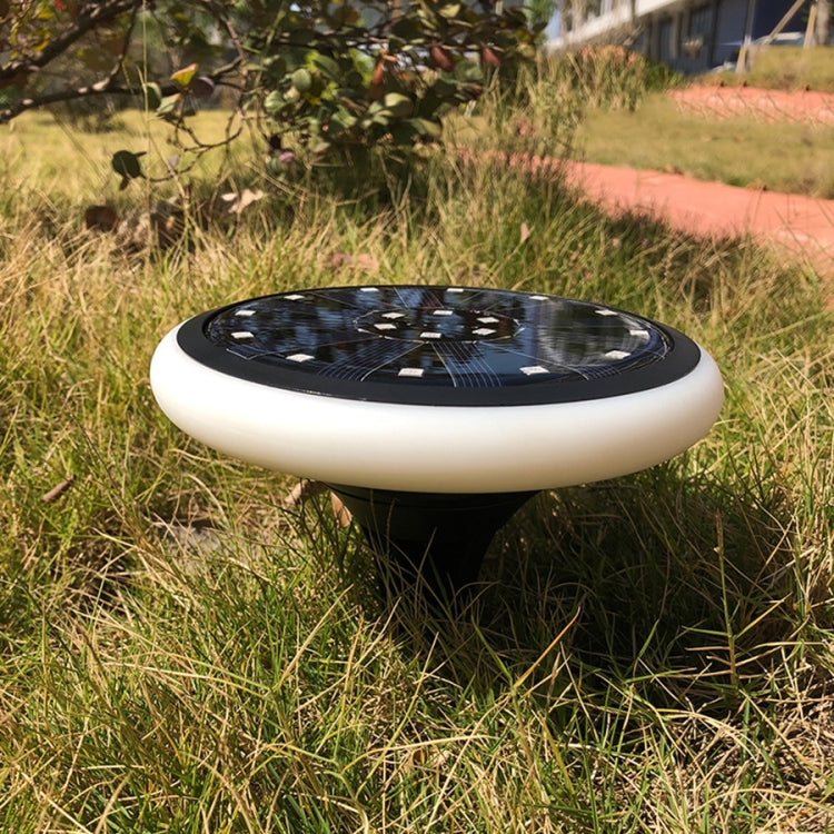 LED sol gravd lampe i rustfritt stål utendørs RGB gress hage lys