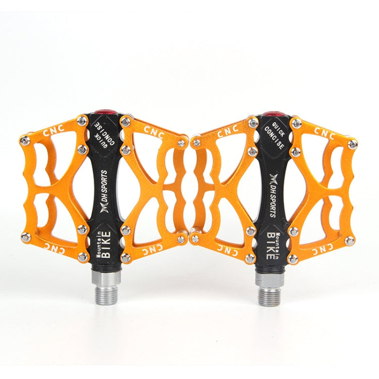 Norvo | Sykkelpedal Terrengsykkel Aluminiumlegering Palin Pedal Rutsjebane Lager Pedal (901 Gul)