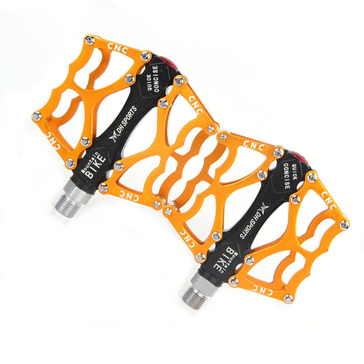 Norvo | Sykkelpedal Terrengsykkel Aluminiumlegering Palin Pedal Rutsjebane Lager Pedal (901 Gul)