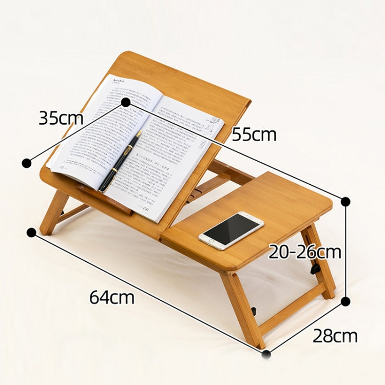 Norvo | 741ZDDNZ Seng Bruk Fldbar Høydejusterbart Laptop Bord Dorm Skrivebord, Spesifikasjon: Medium 64cm