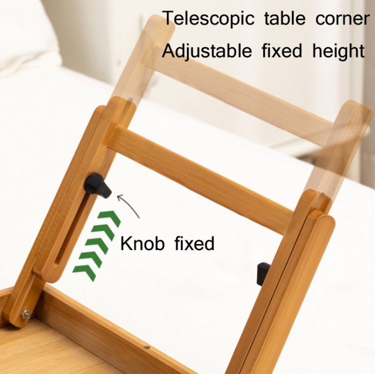 Norvo | 741ZDDNZ Seng Bruk Fldbar Høydejusterbart Laptop Bord Dorm Skrivebord, Spesifikasjon: Medium 64cm