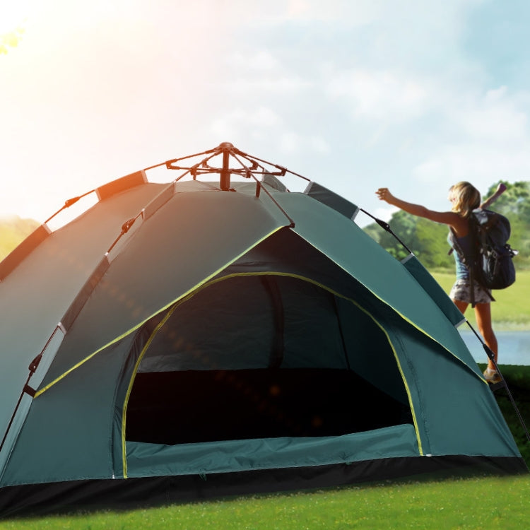 Norvo | TC-014 Utendørs Strand Reise Camping Automatisk Vår Multi-Person Telt For 2 Personer (Grønn+Matte)