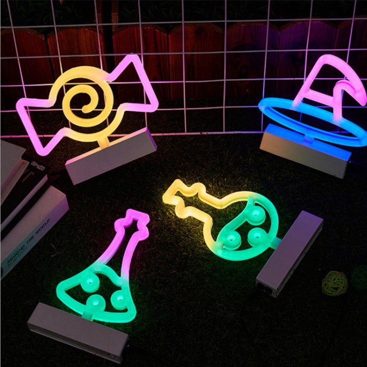 LED Neon Lys Festlig Atmosfære Dekorasjon Lys Bar Butikk Dekorasjon Lys (Lang Flaske)