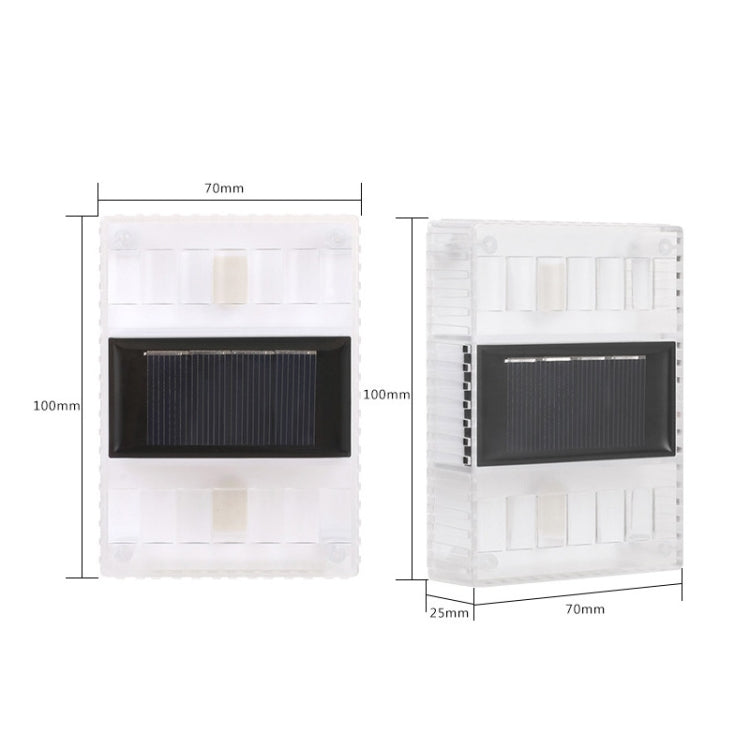 6 LED sol nattlys hjem ute dekorativ hage lampe (hvitt lys)