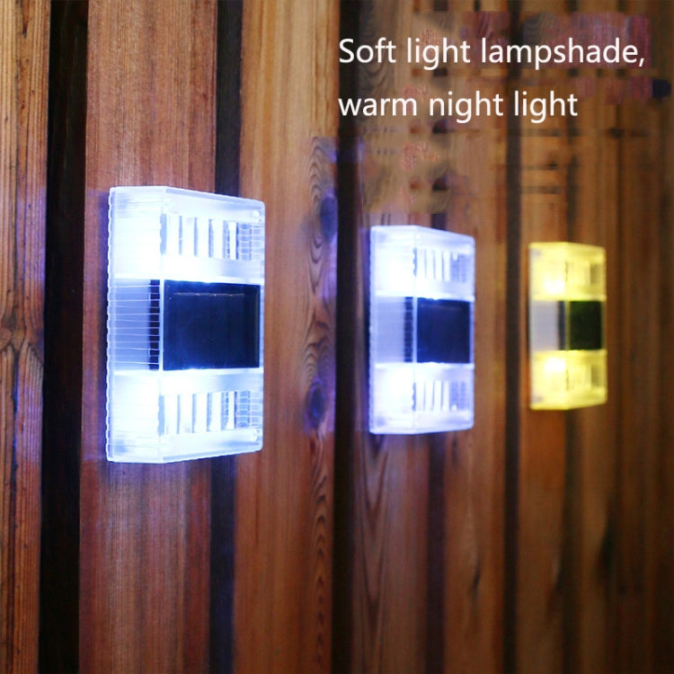 6 LED sol nattlys hjem ute dekorativ hage lampe (hvitt lys)