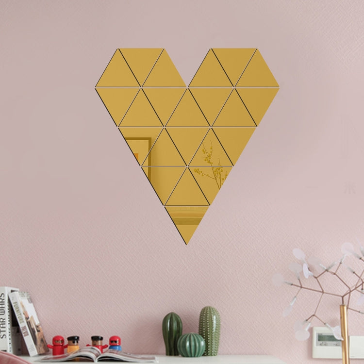 Ym300 16 PCS / Set Hjem Personlig Veggklistremerker DIY Akryl Vegg Dekorativ Speil (Sekskantet Svart)