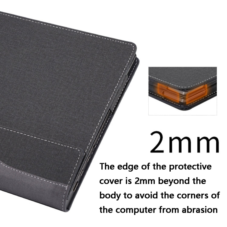 Norvo | 13,5 tommers multifunksjonell PU-læremappe for Microsoft Surface Laptop 1/2/3/4 (Blå)
