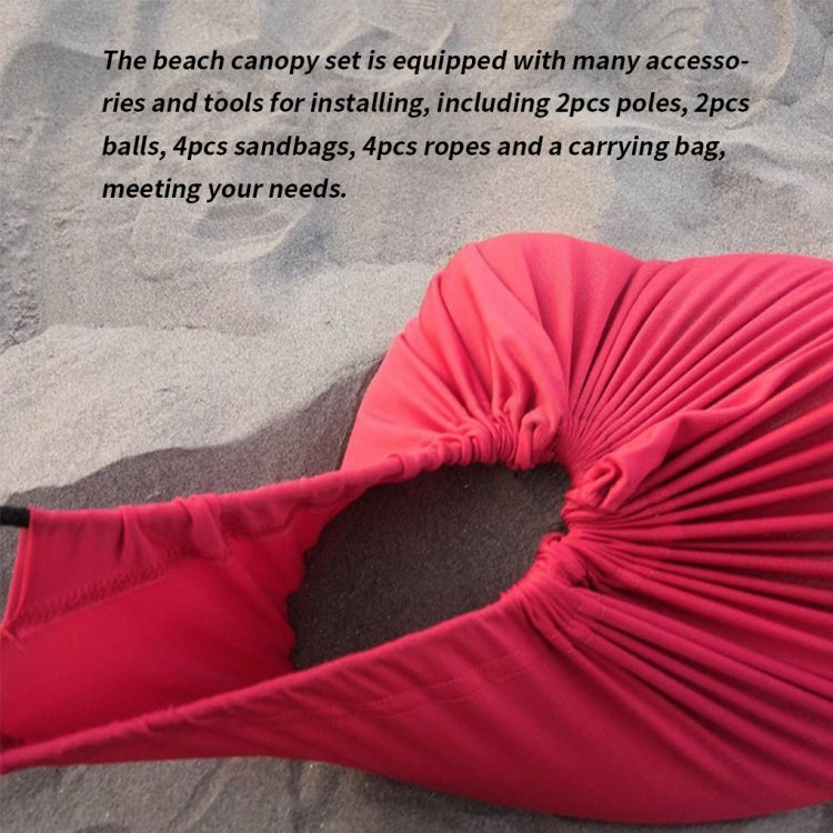 Norvo | Utendørs Strand Lycra Telt Solseil Camping Telt, Størrelse: 210x160x150cm(Blå)