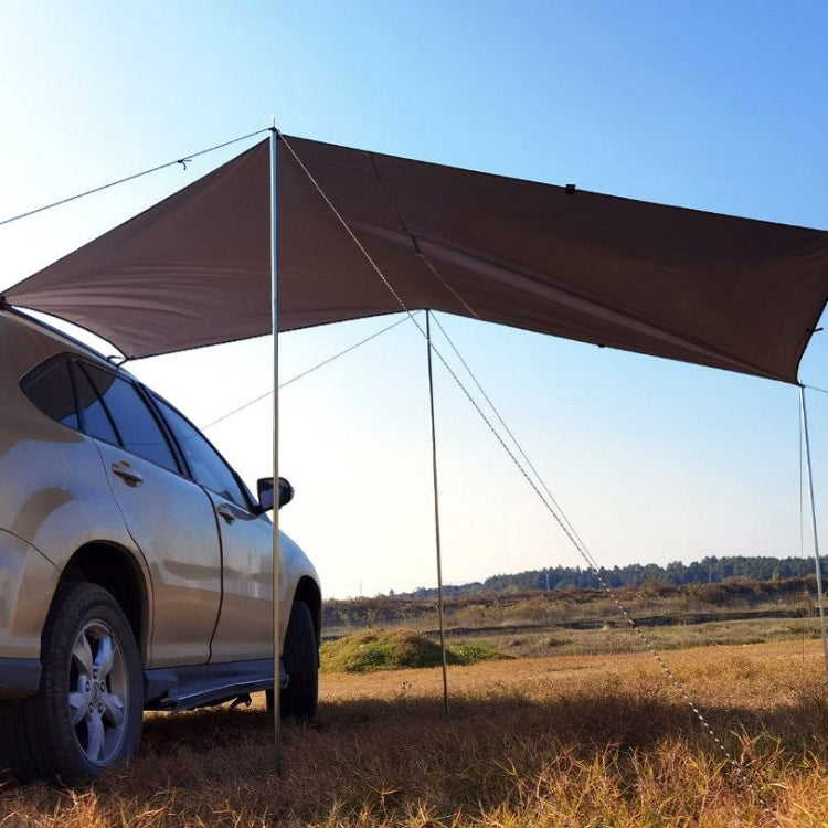 Norvo | Utendørs-Piknik-Camping Telt Ved Siden Av Bilen Vanntett Kalesje 300x150cm (Mørk Grå)