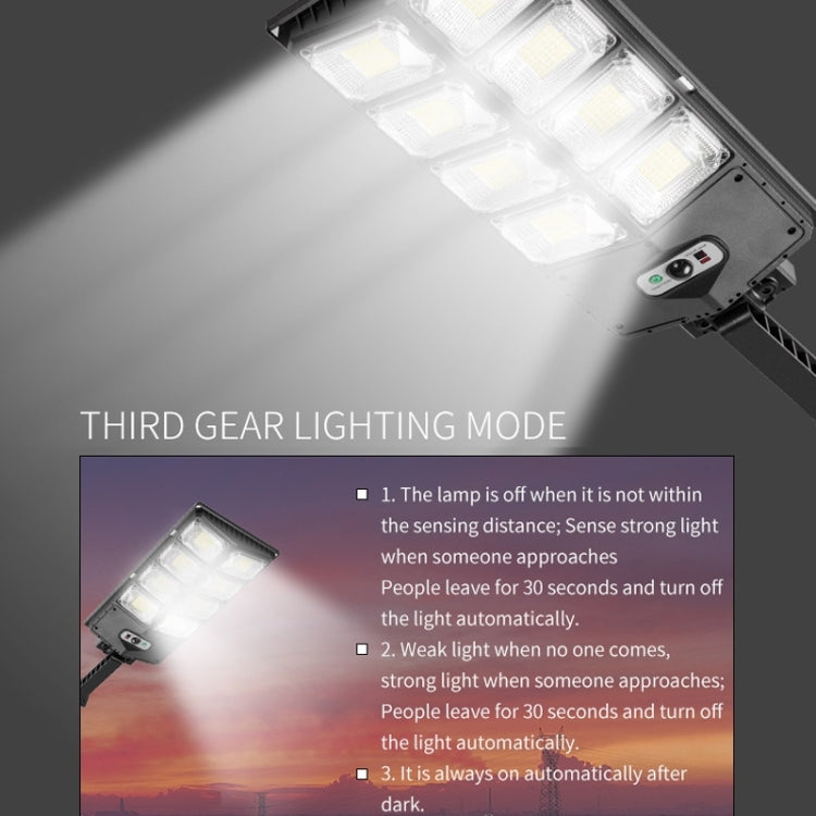 E-SMARTER LED Sterk Lys Dobbelt Rad Veibelys Solar Hage Sensor Lys, Stil: W789B-4