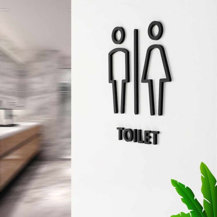 19 x 14cm Personlig toalett-skilt WC-skilt Toalett-skilt, Stil: Porselen Hvit Separat