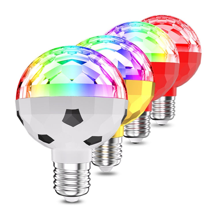 ZQMQD-001 6 LED-er Fargerik Roterende Lys Magisk Ball Atmosfære Lys, Spesifikasjon: Hvit+Universell Holdere