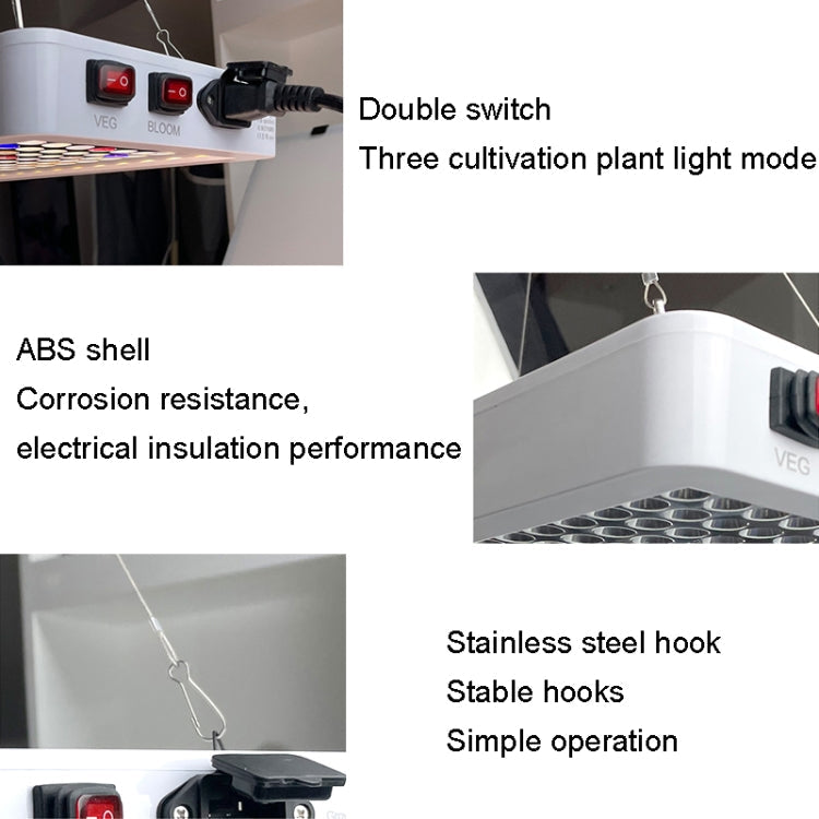 Liten plantevekstlys LED fullspektret fylllys (US-plugg)