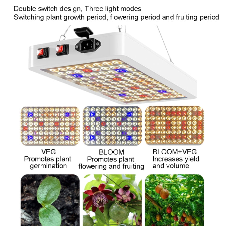 Liten plantevekstlys LED fullspektret fylllys (US-plugg)