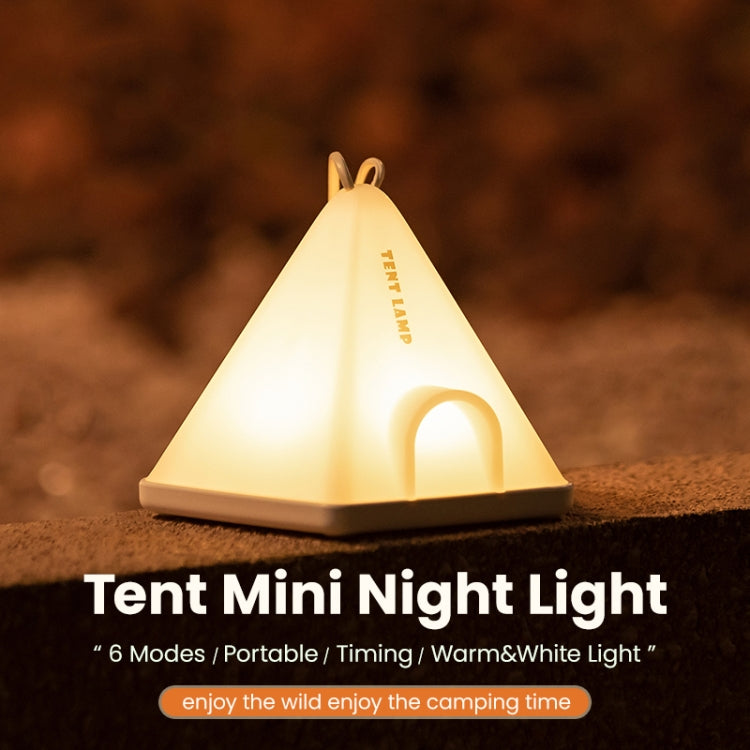 ZAY-L05 Teltform USB-lading Timer Nattlys Vill Camping Atmosfære Lys (Grønn)
