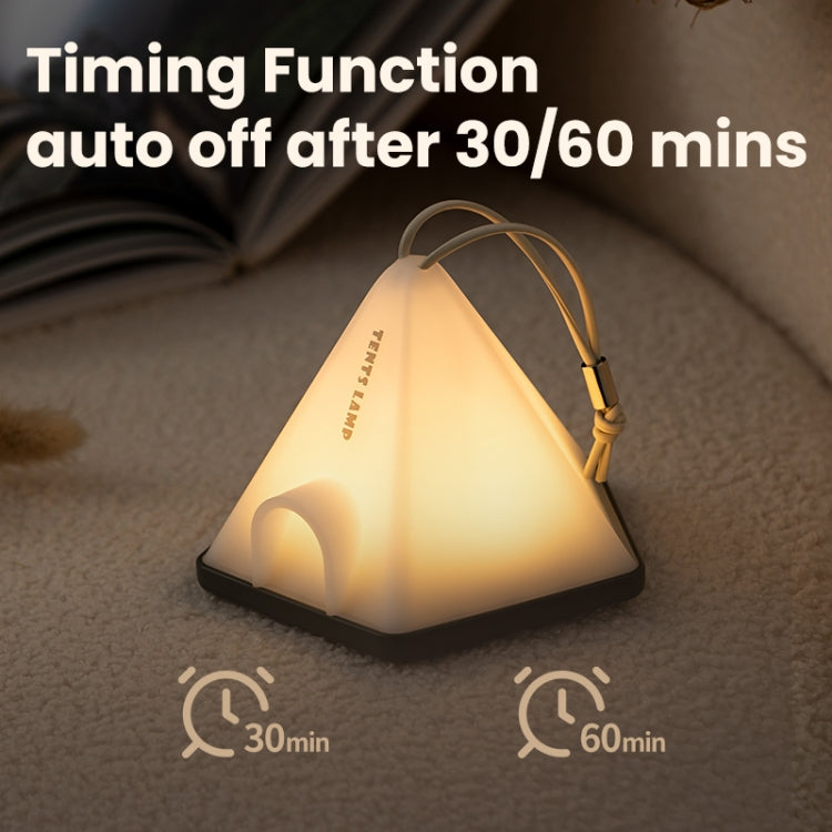 ZAY-L05 Teltform USB-lading Timer Nattlys Vill Camping Atmosfære Lys (Grønn)