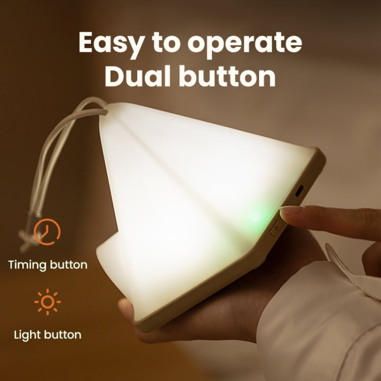 ZAY-L05 Teltform USB-lading Timer Nattlys Vill Camping Atmosfære Lys (Grønn)