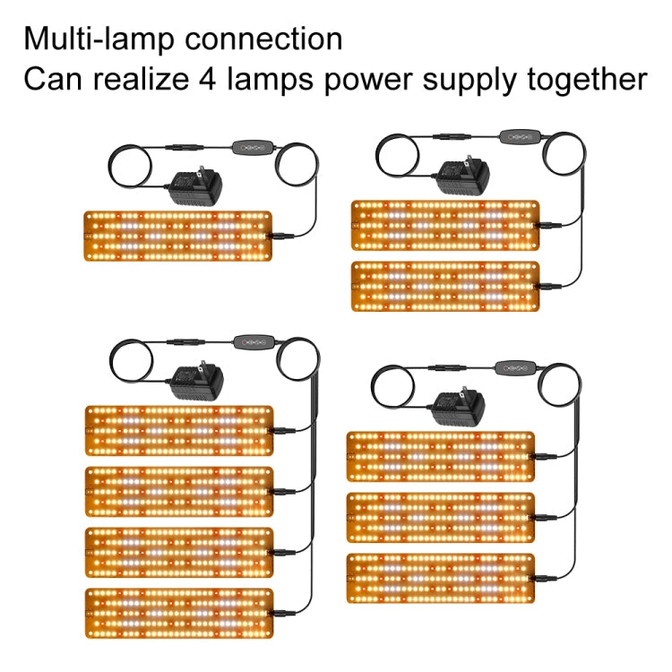 2 hoder 12V solvarme lys panel plantevekstlampe frøling fylllys (AU-plugg)