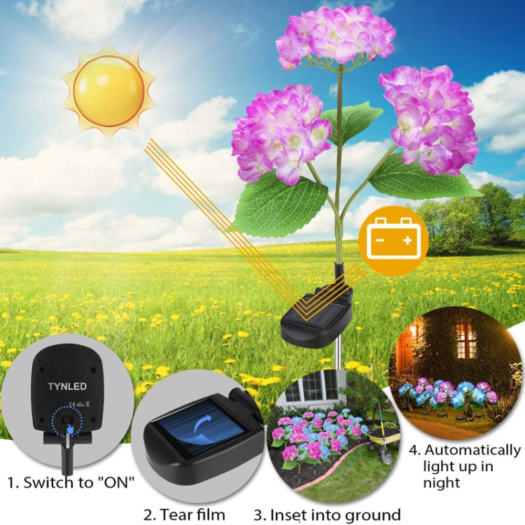 Solcelle Hagebelysning LED Simulert Blomst Hage Dekorative Atmosfære Lys, Stil: Hyasint