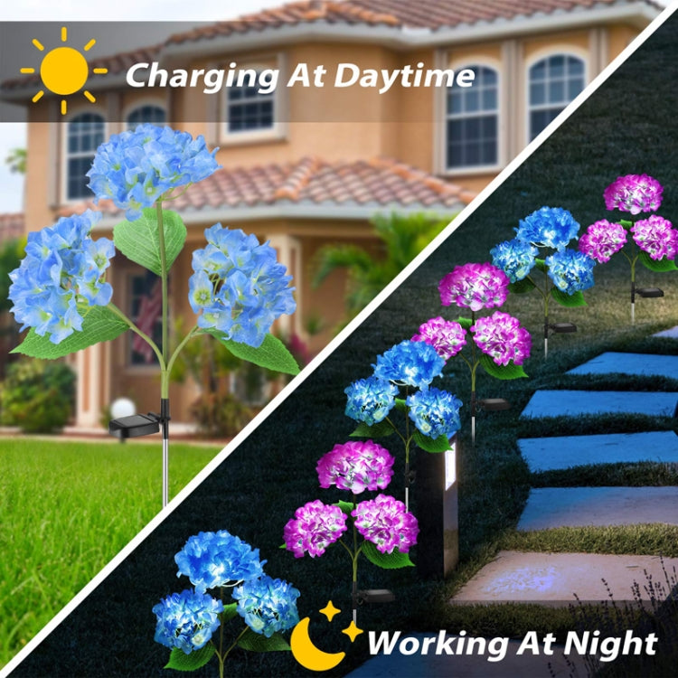 Solcelle Hagebelysning LED Simulert Blomst Hage Dekorative Atmosfære Lys, Stil: Hyasint