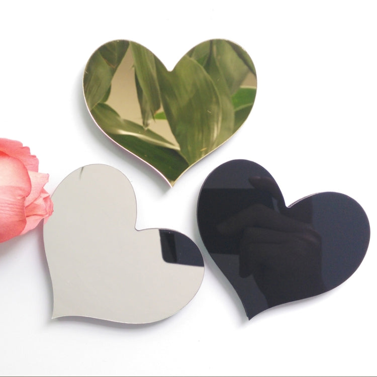 2 PCS Hjemmedekorasjon Kreativ Personlighet Engelsk Bokstaver Akryl Speil 3D DIY Veggklistremerker(A)