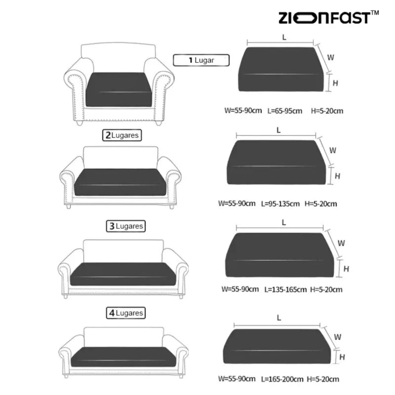 Norvo | Vanntett elastisk sofatrekk - Zion™