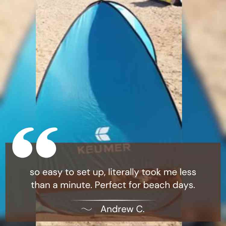 Norvo | 4-Person Strand Pop-Up Telt for Familie Camping, Utendørs Arrangementer & Rask Oppsett