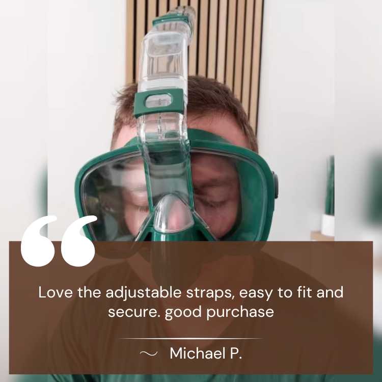 Norvo | Sammenleggbar Snorkelmaske med Antidugg Linse og Justerbar Rem for Enkel Undervannsutforskning