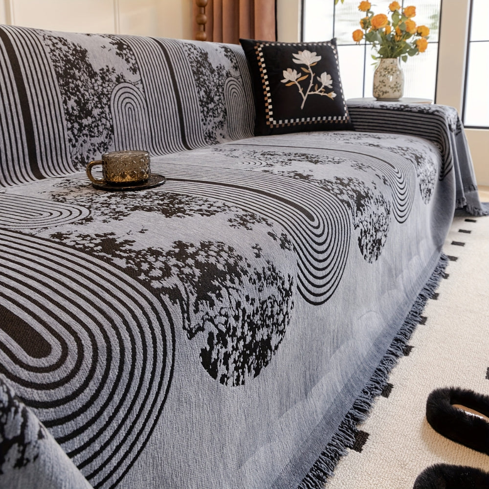 Norvo | Mosaic Lines Pattern Sofa Cover