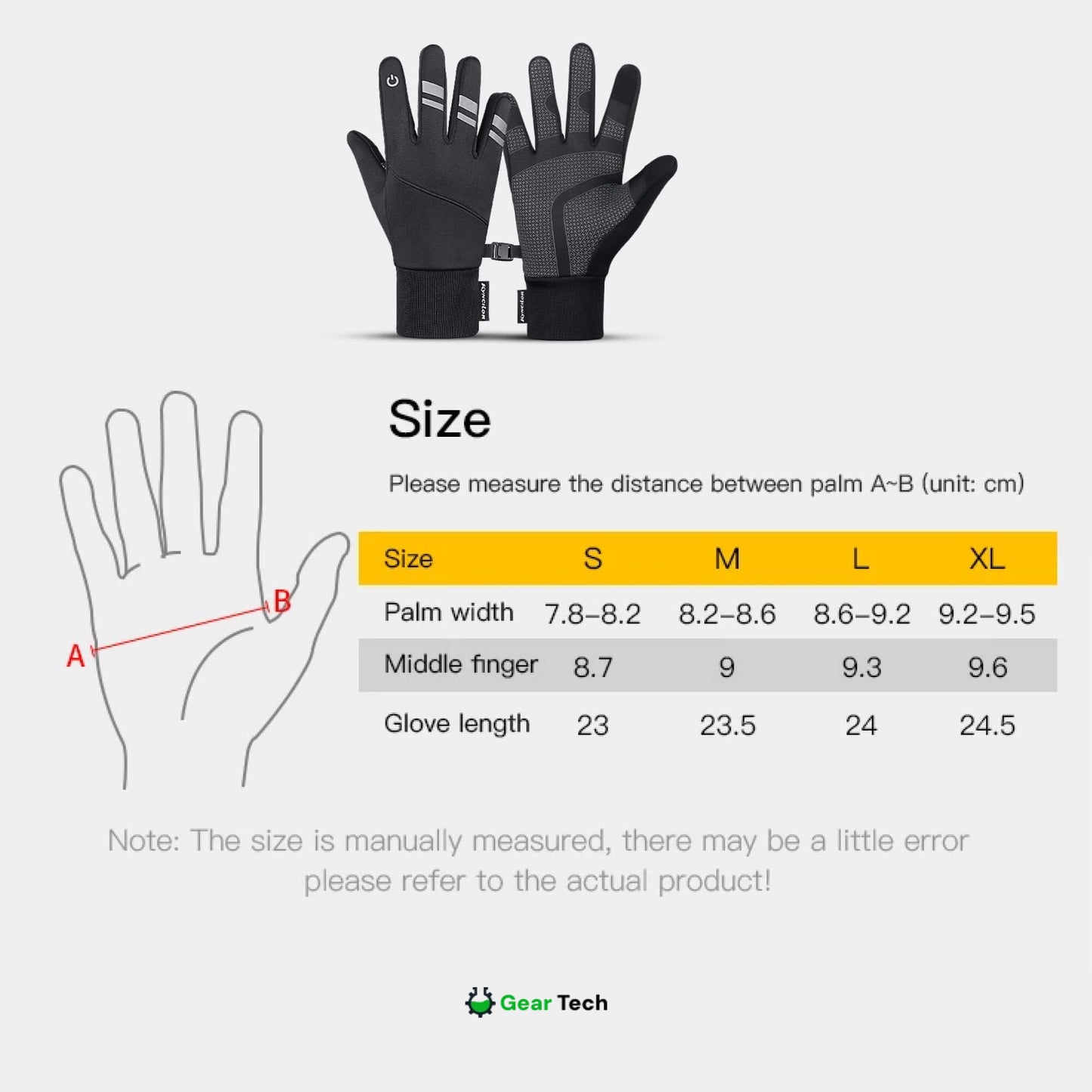 Norvo | Termisk Vanntette Arbeidshansker – Holdbare Antiskli Vinterhansker med Berøringsskjerm for Utendørsarbeid UK