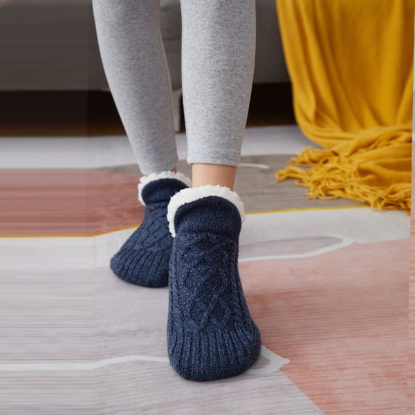 FluffySafe - Luksus Slippers med Antiskli Såle