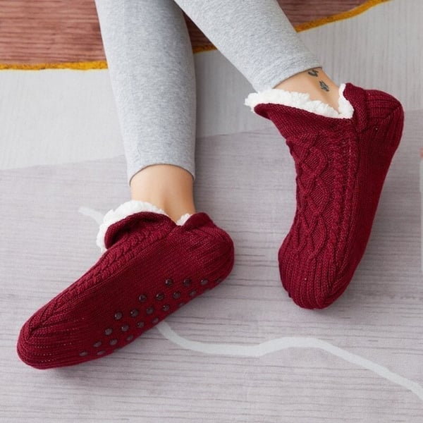FluffySafe - Luksus Slippers med Antiskli Såle